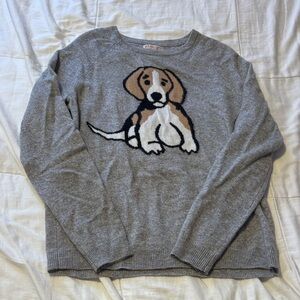 Philosophy Gray Cashmere Beagle Sweater